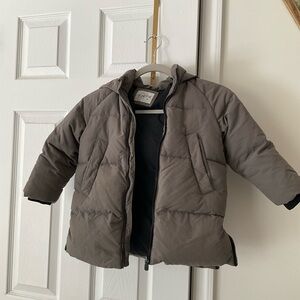 Zara Kids Taupe Puffer Jacket